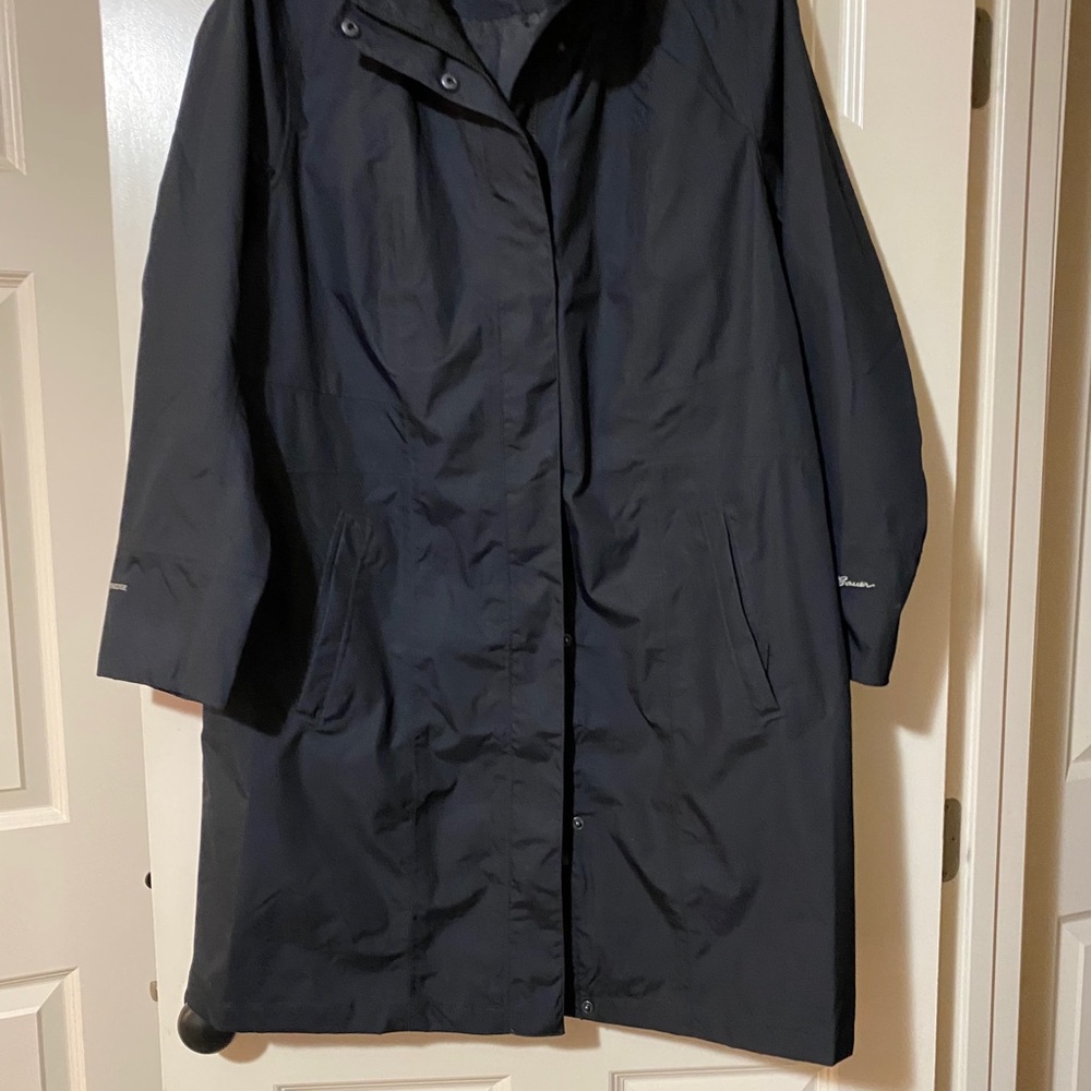 Eddie Bauer below the knee length rain jacket